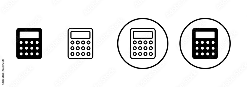 Calculator icon vector isolated on white background. Calculator vector icon. Accounting icon Calculator icon vector isolated on white background. Calculator vector icon. Accounting icon