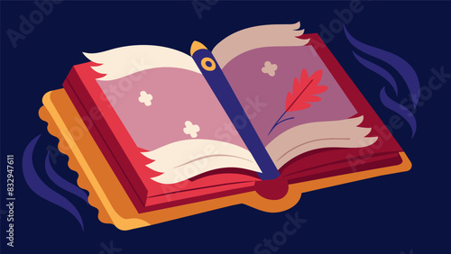 The velvety pages of my journal hold secrets of the 18th century as I document the intricate details of my colonial life reenactment.. Vector illustration