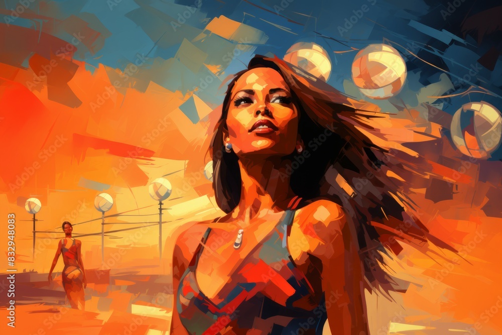 Beach volleyball tournaments - Generative AI Beach volleyball tournaments - Generative AI