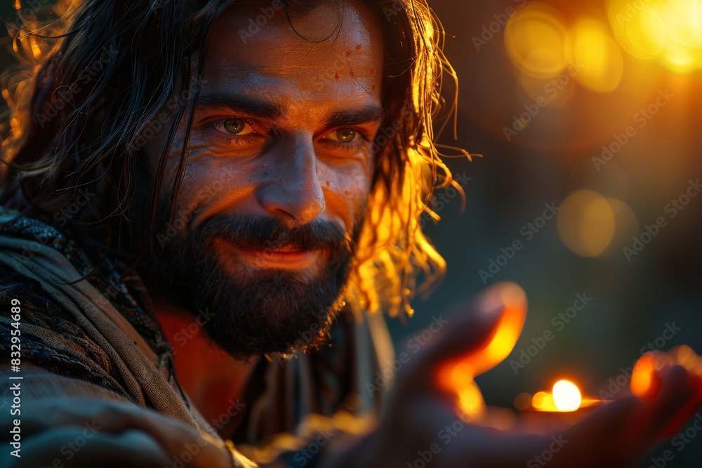 Jesus Christ extends his hand to you. Jesus Christ extends his hand to you.