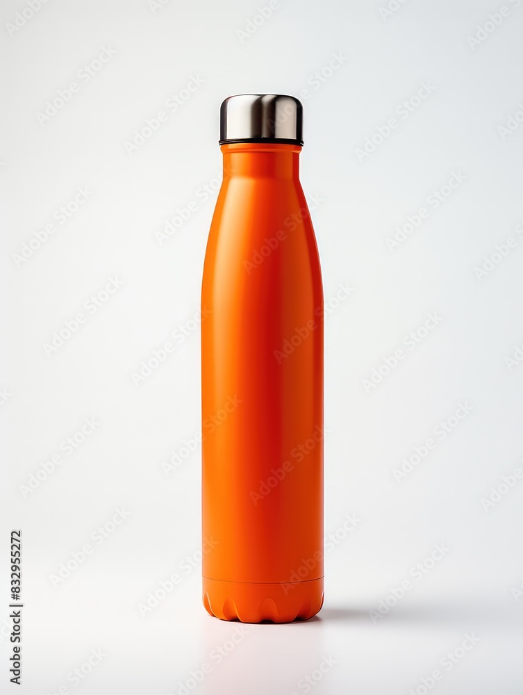Mockup of a blank metal water sport bottle Mockup of a blank metal water sport bottle