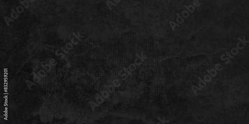 Abstract Dark Black background texture, old vintage charcoal black backdrop paper with watercolor. Abstract background with black wall surface, black stucco texture. Black gray satin dark texture.