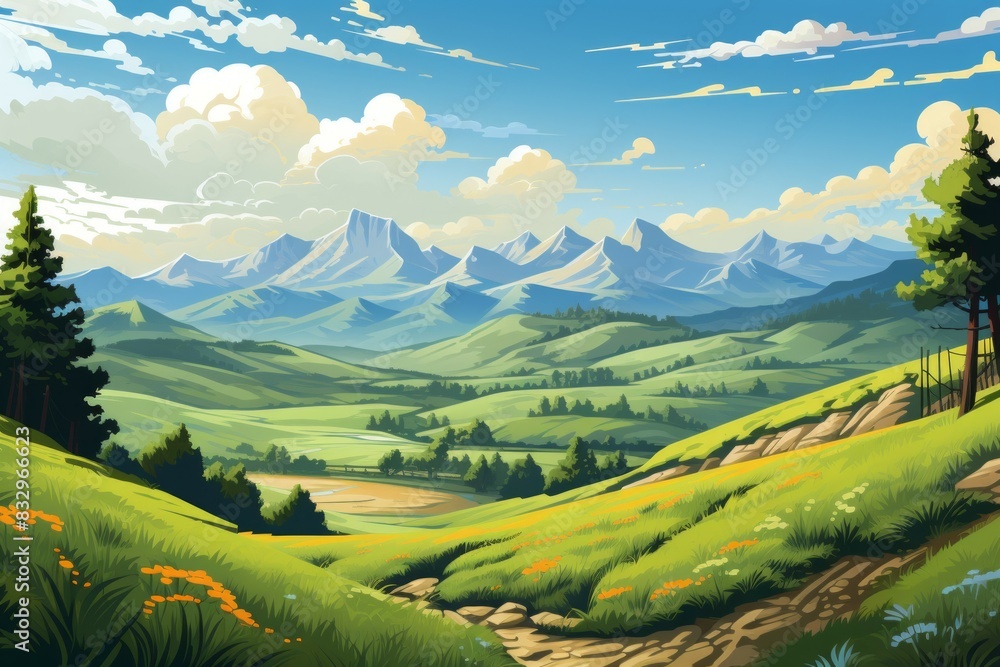 Summer landscapes - Generative AI Summer landscapes - Generative AI