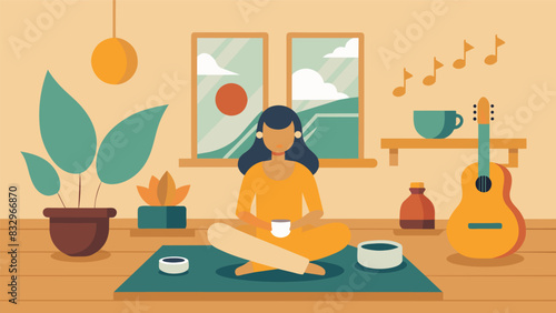 The workshop is a peaceful and meditative experience with soothing music playing in the background and the gentle sound of brushes gliding across the. Vector illustration