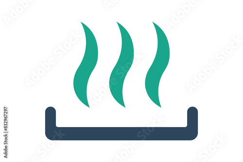 Heating icon. icon related to utilities. solid icon style. utilities elements vector illustration
