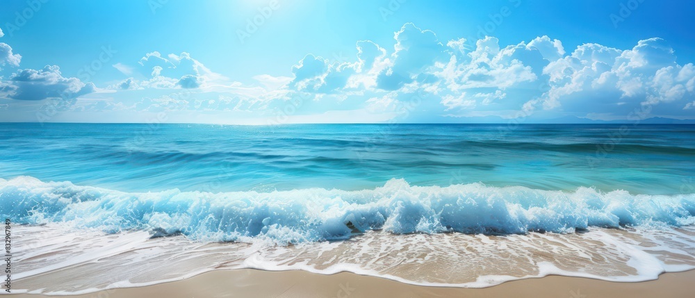 beautiful seaside wallpaper with blue sky and amazing bright light beautiful seaside wallpaper with blue sky and amazing bright light