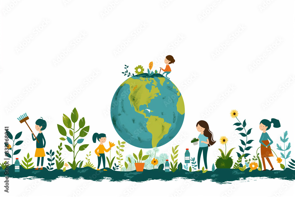 Obraz premium “Global Conservation Efforts - Nurturing Earth’s Environment”