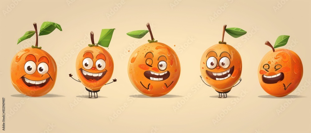 orange character avatar with funny look and cartoonish, vivid colors and expressive orange character avatar with funny look and cartoonish, vivid colors and expressive
