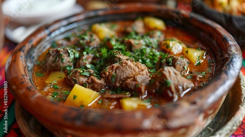 Boyacense stew is a traditional dish from the interior, cubios photo