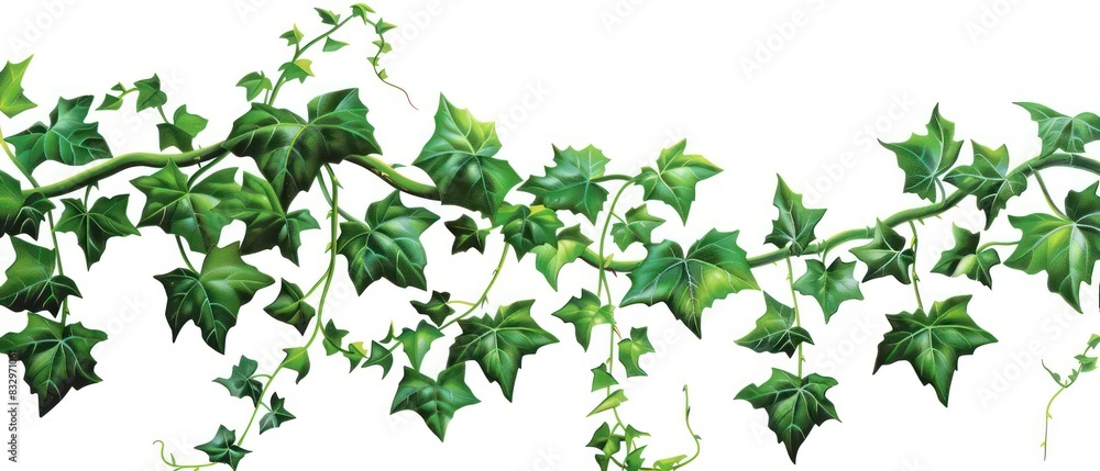 ivy leaf illustration border banner with nice details ivy leaf illustration border banner with nice details