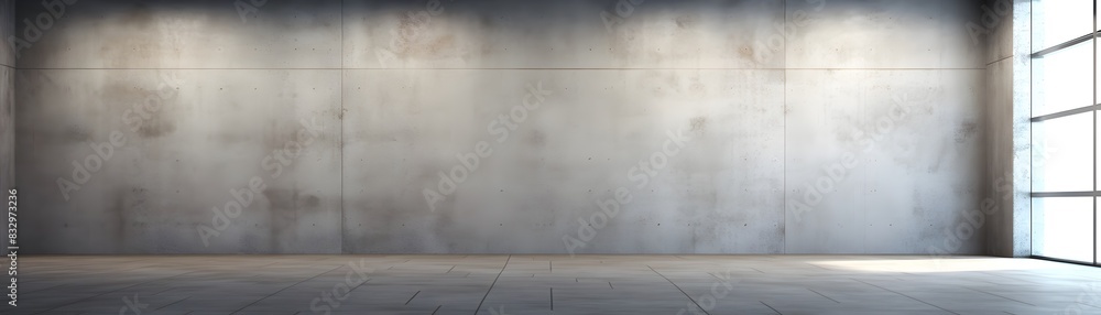 Empty Concrete Room With Minimal Interior Design Elements Empty Concrete Room With Minimal Interior Design Elements