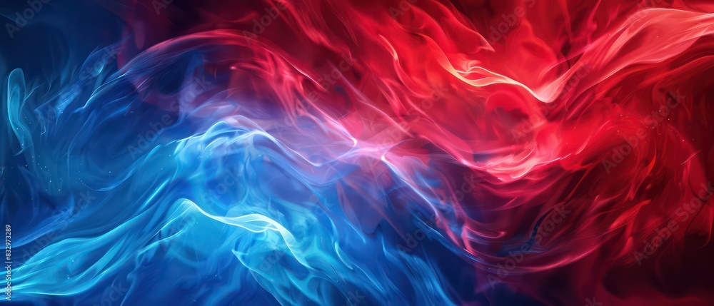 abstract wallpaper of flamed flowing curves and lines with soft gradient of red and blue tones
abstract wallpaper of flamed flowing curves and lines with soft gradient of red and blue tones