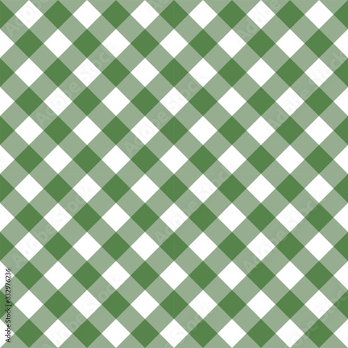 green plaid fabric texture