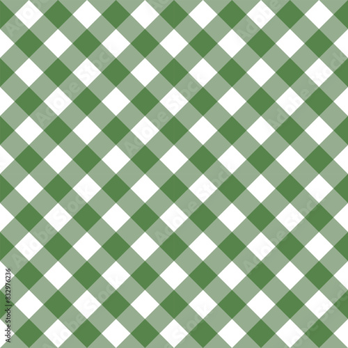 green plaid fabric texture