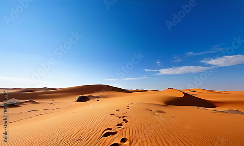 sand dunes in the desert sky 