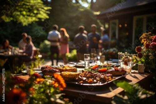 Summer backyard barbecues - Generative AI