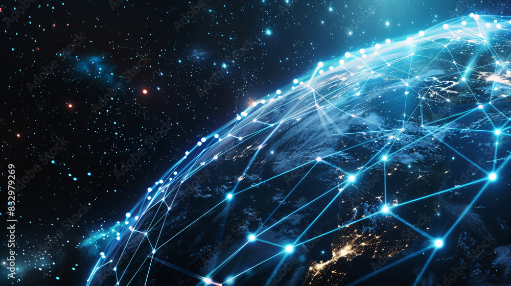 Earth with Digital Network for Technology and Global Earth with Digital Network for Technology and Global