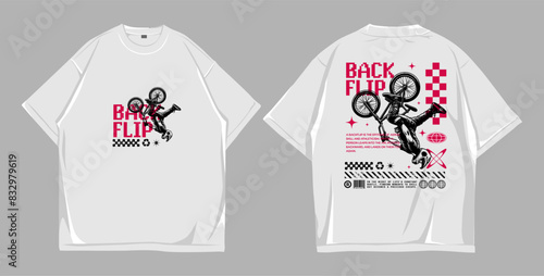 design t shirt oversize backflip