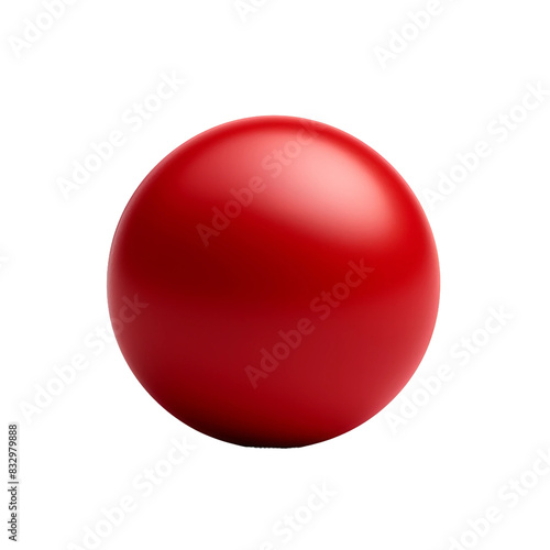 red ball isolated on white