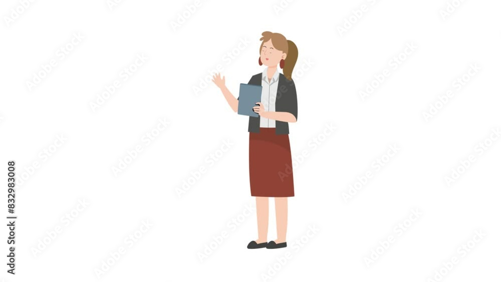 Business Woman Holding Diary Business Woman Holding Diary