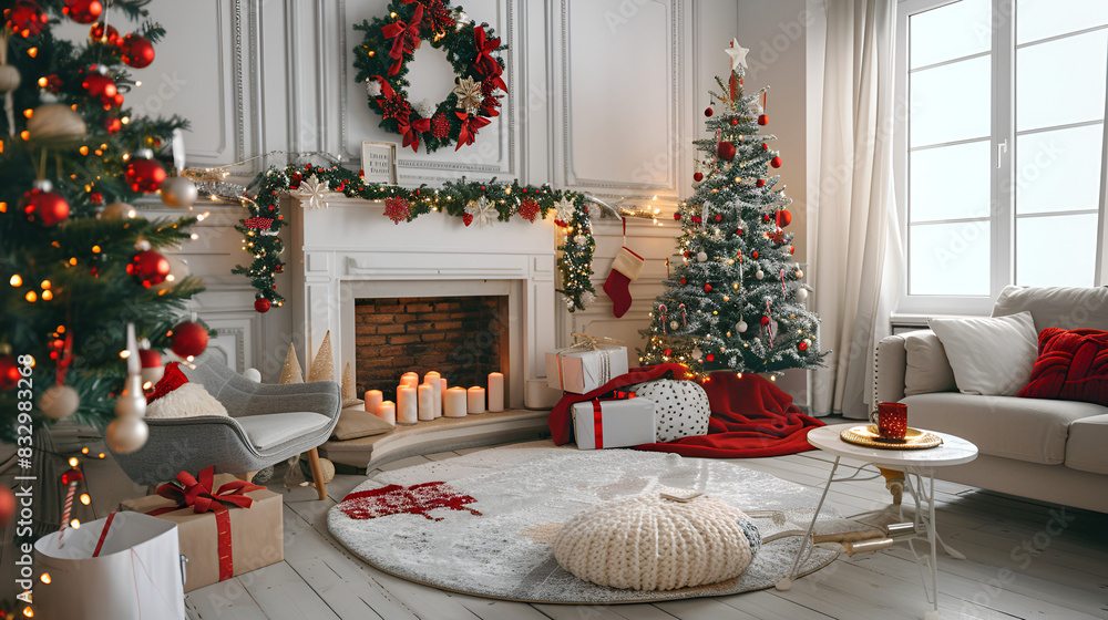 Christmas home decorations to spread holiday cheer, generative AI Christmas home decorations to spread holiday cheer, generative AI