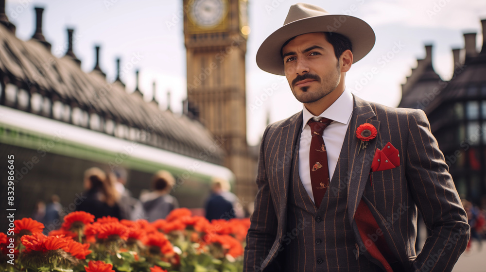 Dapper Gentleman in London Wearing Mexican Charro Suit Dapper Gentleman in London Wearing Mexican Charro Suit