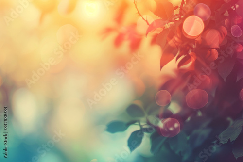 Abstract summer concept blur background in vintage filtered tones with gradient    © CREAM 2.0