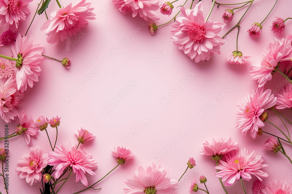 Background of pink flowers with empty space for text or greeting card design. Postcard for International Women s Day and Mother s Day.
Background of pink flowers with empty space for text or greeting card design. Postcard for International Women s Day and Mother s Day.
