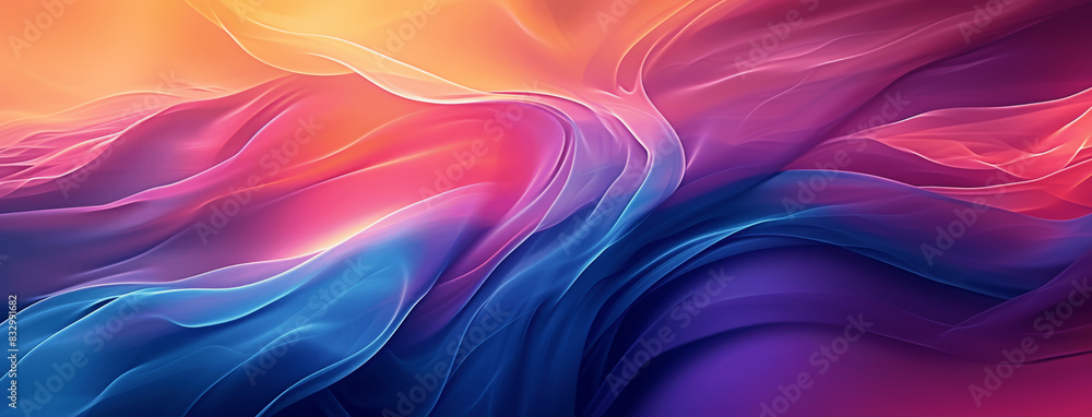 Obraz premium Vibrant Abstract Wavy Lines Design for Modern Backgrounds