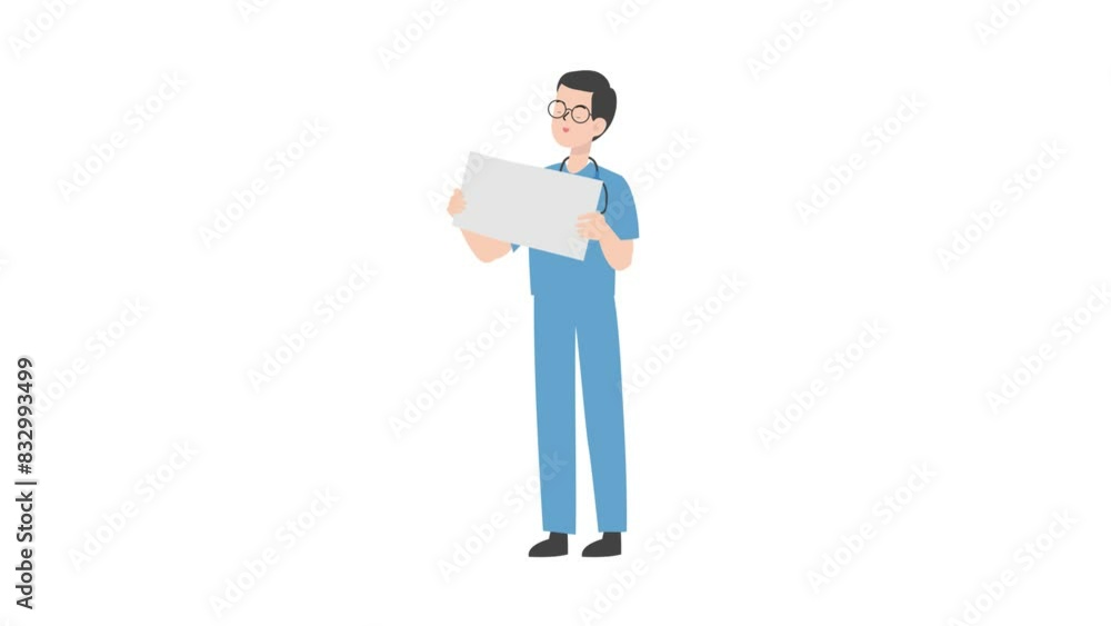 Doctor holding board Doctor holding board