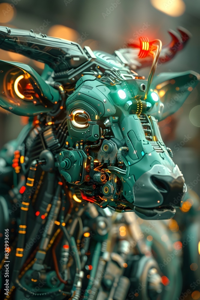 Technologically Augmented Hybrid Creature in Data Visualization Realm Technologically Augmented Hybrid Creature in Data Visualization Realm