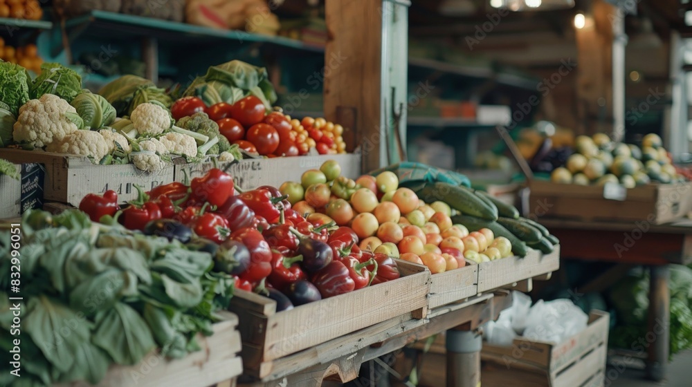 Vegetables and fruits currently being sold in supermarkets