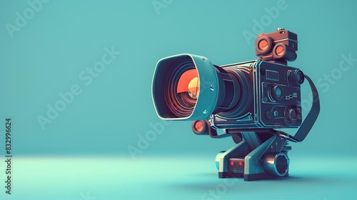 Media Coverage A camera or video recorder, symbolizing media coverage of the event