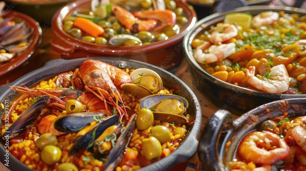 Fototapeta premium Exploring Traditional Spanish Cuisine