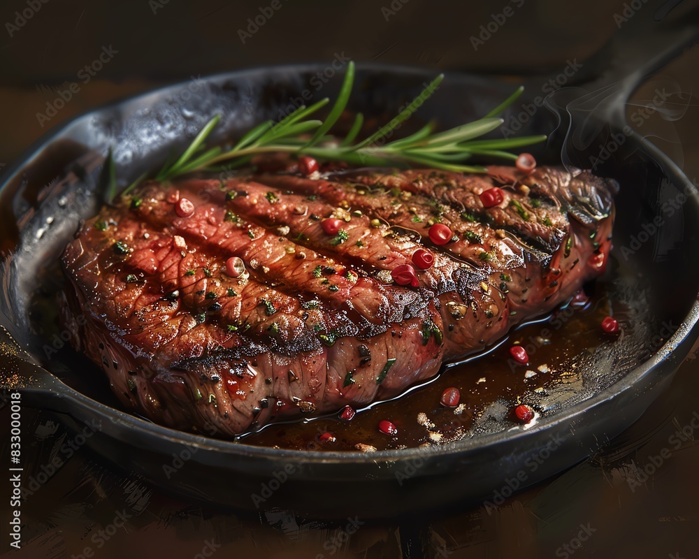 Capture the Culinary Art Realistic Image of Crispy Steak Capture the Culinary Art Realistic Image of Crispy Steak
