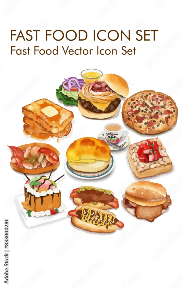 Fase food logo vector Icon set Fase food logo vector Icon set