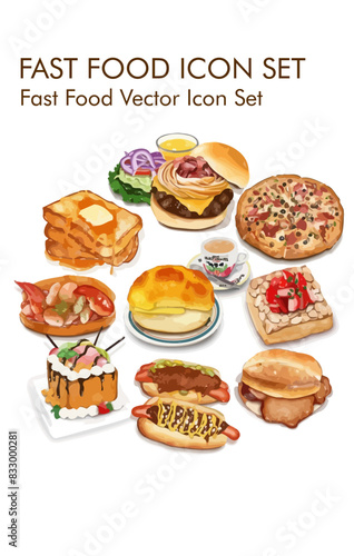 Wallpaper Mural Fase food logo vector Icon set Torontodigital.ca