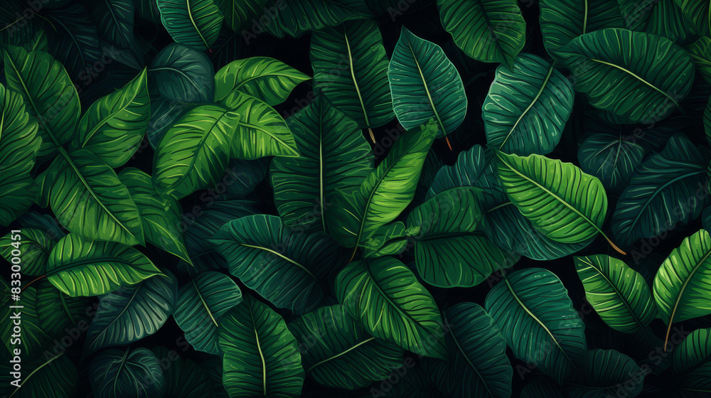 Vibrant illustration of lush greenery with thriving foliage and highresolution art capturing a botanical paradise on a clean background. Vibrant illustration of lush greenery with thriving foliage and highresolution art capturing a botanical paradise on a clean background.