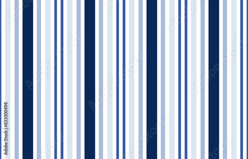 Masculine pattern abstract geometric texture surface.Dark and light blue vertical stripes on white background for male shirt lady dress fabric wrapping cloth print wallpaper cover decoration