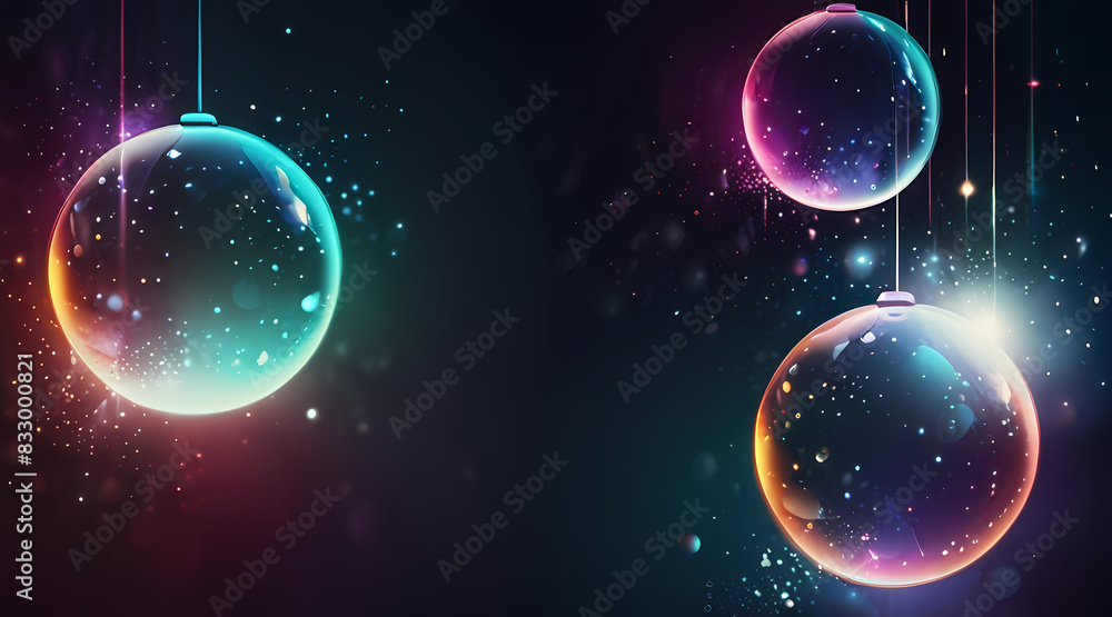 Dreamy abstract background with glowing orbs theme Dreamy abstract background with glowing orbs theme