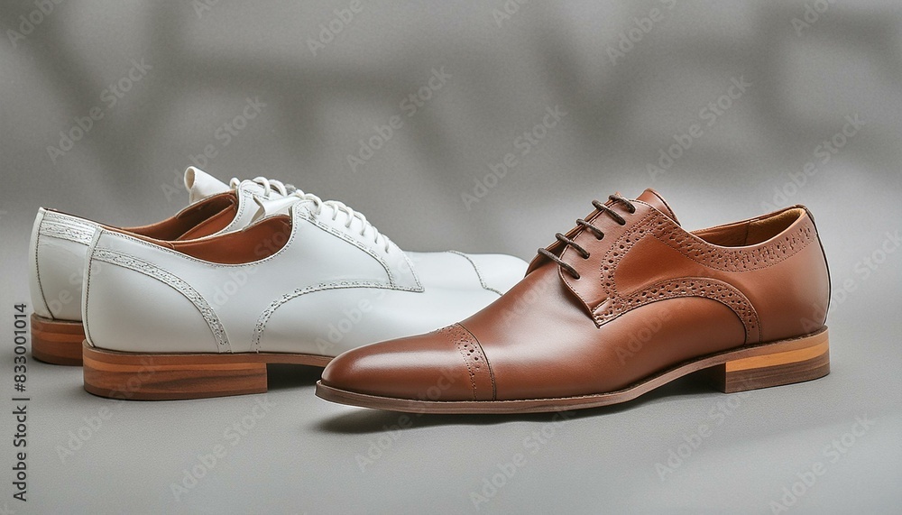 Classic brown leather derby shoes for men, PNG. Classic brown leather derby shoes for men, PNG.