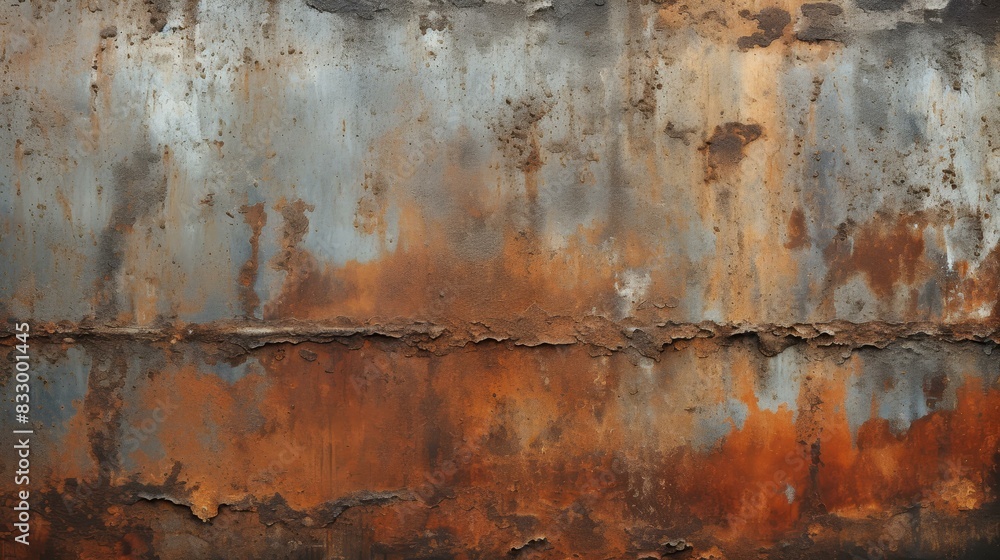 Explore the beauty of weathered metal with a detailed illustration showcasing rugged surfaces and oxidized color variations on a clean background. Explore the beauty of weathered metal with a detailed illustration showcasing rugged surfaces and oxidized color variations on a clean background.