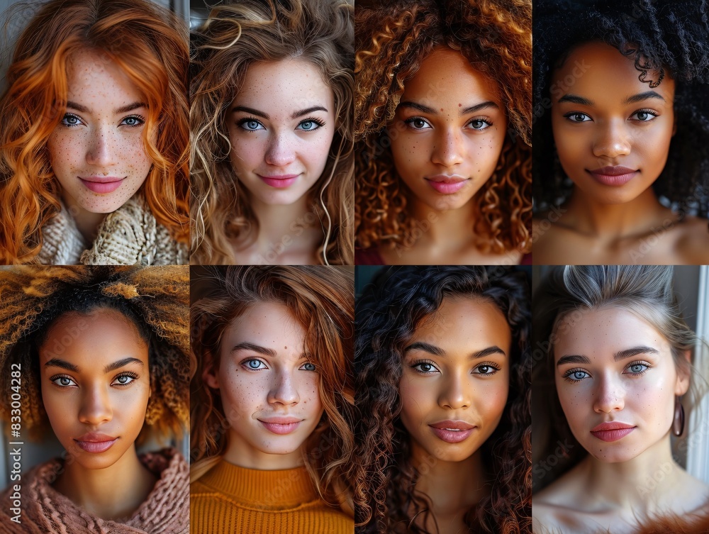 Obraz premium The collage of beautiful woman