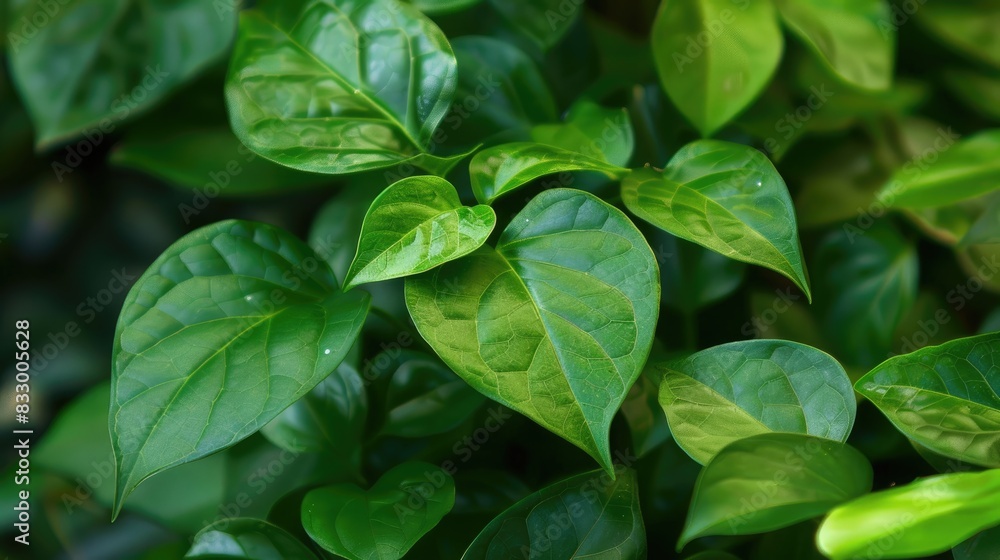 Big triangular green leaves Big triangular green leaves