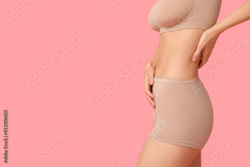 Beautiful young woman in be...