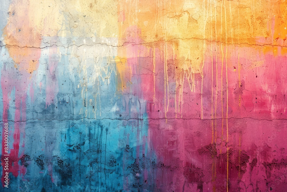 Colorful abstract wall background - generative ai Colorful abstract wall background - generative ai