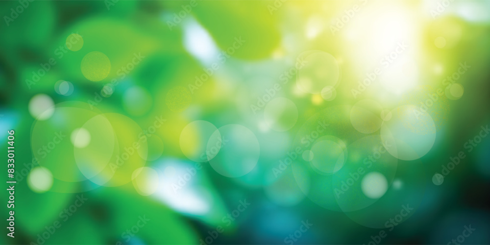 Vector spring background, bokeh effect Vector spring background, bokeh effect