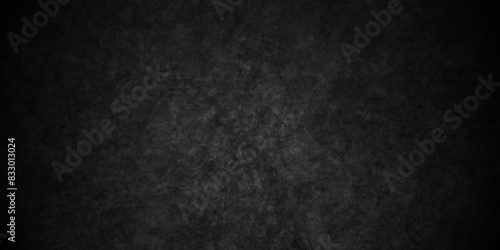 Abstract Dark Black background texture, old vintage charcoal black backdrop paper with watercolor. Abstract background with black wall surface, black stucco texture. Black gray satin dark texture. photo