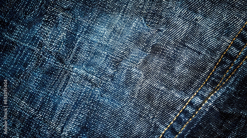 Close Up of Blue Denim Fabric Texture Pattern Background Close Up of Blue Denim Fabric Texture Pattern Background