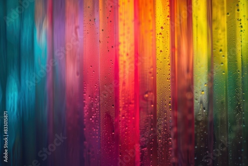 Vivid blurred colorful wallpaper background - generative ai